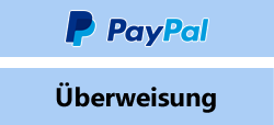 Western Union & Banküberweisung & versandkostenfrei ab 350 EUR