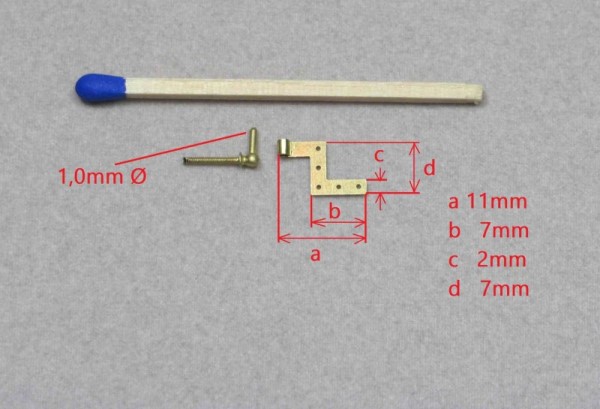 Winkelband kurz 2mm links