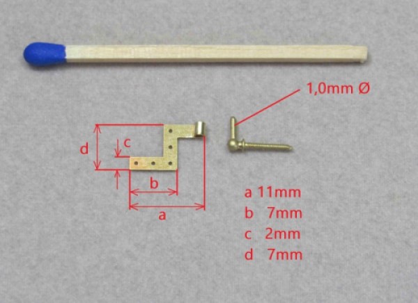 Winkelband kurz 2mm rechts